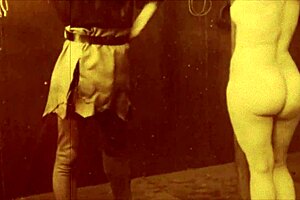 check out this vintage bondage with hairy pussy and beaver