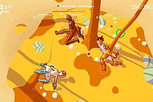 Odymos Lgbt Hentai Game Ep 10 Threesome Outdoor Sex With Mushroom Shape Dildos