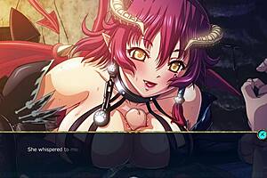 She says, 'Cum on my big tits, monster cock'