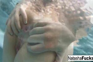 Natasha Nice fingers her tight wet pussy nude
