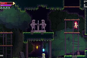 【スカーレット・メイデンの実況プレイ パート2】横スクロのローグライク2階層ボスまで攻略開始！