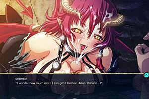 She says, 'Cum on my big tits, monster cock'