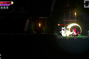 【スカーレット・メイデンの実況プレイ パート2】横スクロのローグライク2階層ボスまで攻略開始！