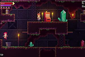 【スカーレット・メイデンの実況プレイ パート2】横スクロのローグライク2階層ボスまで攻略開始！