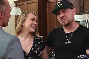 hot blonde milf massages perverted lawyer with her big ass 😈