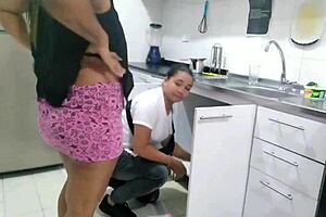 who will lick my pussy first, the plumber or you?