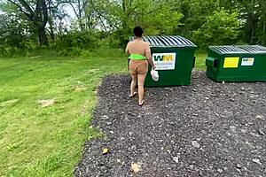 dumb latina slut gets taught by big dick neighbor on garbage duty