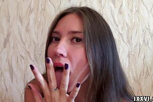 ananta shakti's kinky tongue sucks dildo fetishically 😈