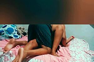 mayemarc1 - delicious brunette licking pussy on bed amateur uncut