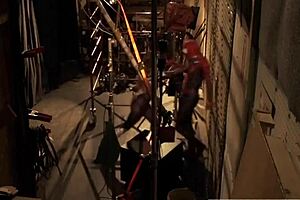 Blonde dani daniels rides big cock in spiderman parody scene