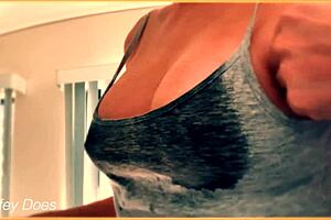Feeling Aroused By Wife's Braless Wet Shirt And Big Tits