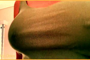 Feeling Aroused By Wife's Braless Wet Shirt And Big Tits