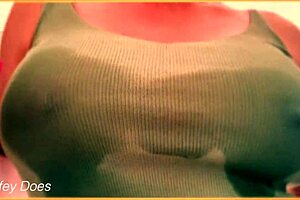 Feeling Aroused By Wife's Braless Wet Shirt And Big Tits
