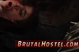 Crazy rough double penetration with Russian mistress peeing on slave