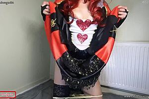 Redhead MILF’s masturbation scene using dildos and costuming – Teaser