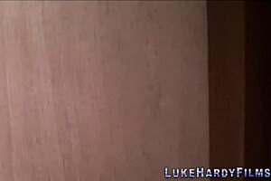 tattooed british brunette jerks monster cock!