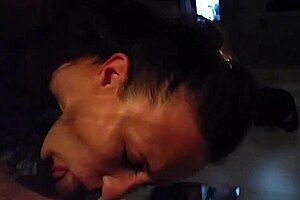 Shy Lady Kate Sucks Cock Eagerly