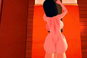 In pov, kotone chirakawa bends over the bed for big cock doggy style fucking