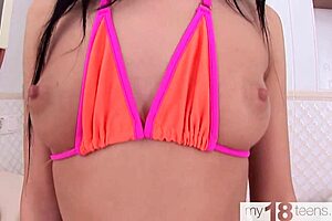 My18teen 18+ Hot Babe Sensual Pussy and Ass Play with Sex Toy in Solo Action