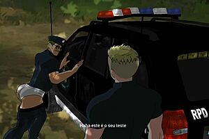 gay lieutenant craves sitting on rookies' cocks