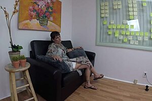 I, uh, interviewed mature milf Nataly Dewalt for casting, but I messed up the rights.