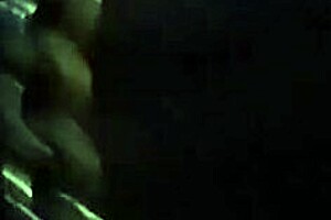 Bent over and moaning: Hot brunette in action