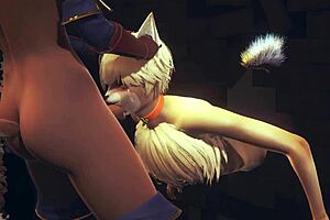 Young fox sucks futanari dicks