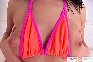 My18teen 18+ Hot Babe Sensual Pussy and Ass Play with Sex Toy in Solo Action