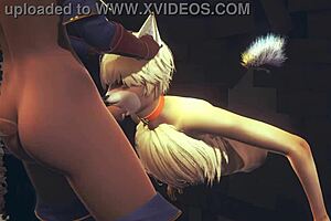 Young fox sucks futanari dicks