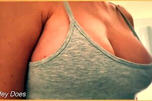 Feeling Aroused By Wife's Braless Wet Shirt And Big Tits