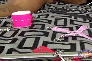 Nadia White dominates ebony sub Layla Perez in intense slut training