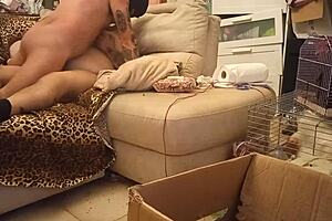 Mature woman with giant boobs gets creampied by big cock