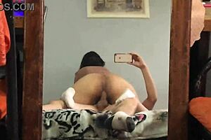 friend's girlfriend rides dick in secret anal session