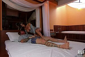 Ana Rothbard catches family member watching porn and helps him fuck her