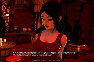 Hotel simulation using multiple partners in a visual novel