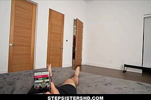 I got this tiny blonde stepsister with small tits seducing my big dick in POV, Cecelia Taylor