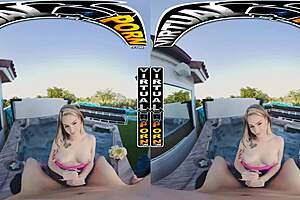 Watch as dripping wet boobs and tits take over Kimberly Snow's VR session