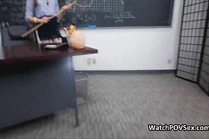 Ever tried anal in a classroom with a hot milf?