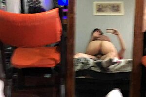 friend's girlfriend rides dick in secret anal session