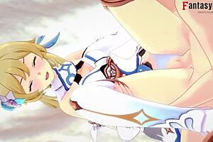 Genshin impact free: Lumine’s adventurous swallow and embraced cowboy’s wet dream