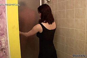 pee loving bitch eagerly taking big cock in her mouth