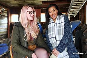 Ersties hanna takes anal dildo from jin