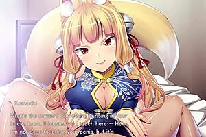 Fox Girl Gets Creampie in Hentai Game Ejaculation Play