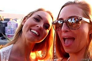 Cosima and Roxy in POV lesbian licking and fingering.