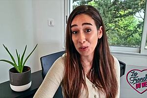 Camila Jolie, naughty french brunette amateur lets herself go with big tits