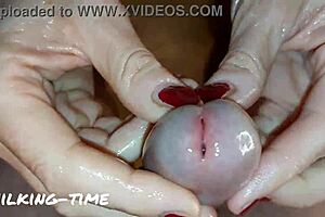 Cfnm Nurse Part 4 Milking Foreskin at Hospital Time! Oiled handjob feels so good 😍