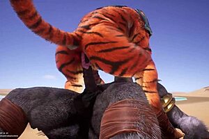 Wildlife gay furrys yiff hard in rough anal action