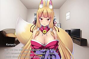 Fox Girl Gets Creampie in Hentai Game Ejaculation Play