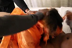 Emotional Gangbang with Latina MILF and Bros