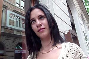 German Scout Approaches Teen On Street For Money Fuck Without Condom.